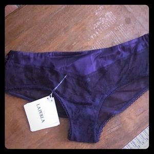 NWT La Perla Noir Culotte XS Plum Color